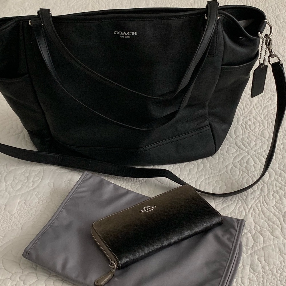 Coach Diaper Bag with Changing Pad and Wallet